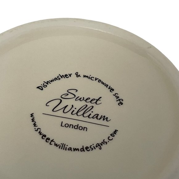 SWEET WILLIAM Cup Mug Black Schnauzer Dog Porcelain Coffee Tea London 8 oz - Picture 6 of 6